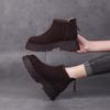 Height-increasing Snow Boots Cotton Shoes Autumn and Winter New British Style Retro Velvet Warm Short Boots Martin Boots