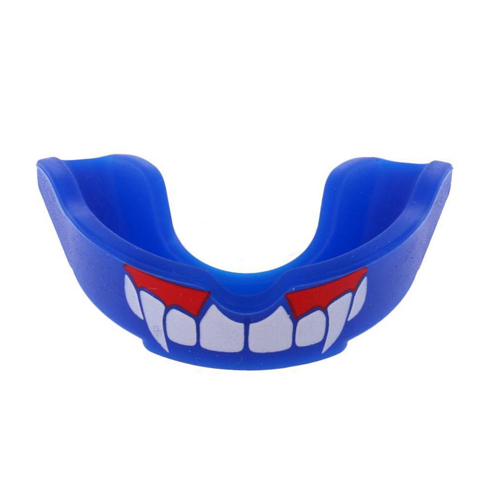 

Капа для зубов Fang Gum Shield для тайского бокса, футбола, баскетбола, протектор зубов синий