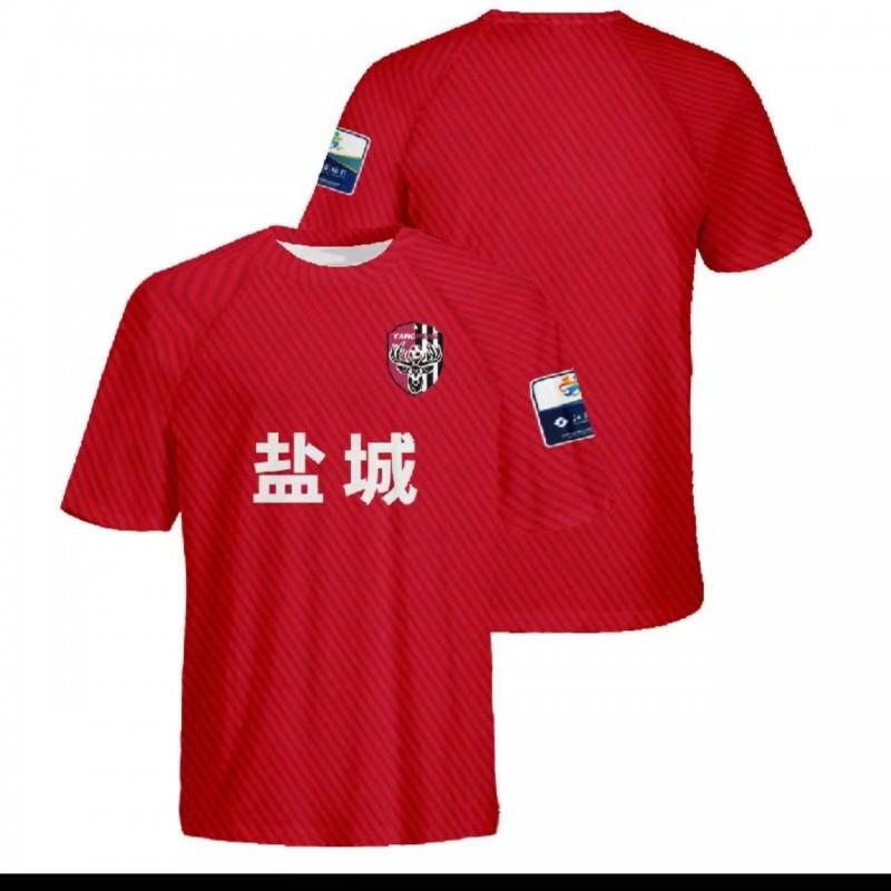 Mens Womens Kids Soccer Jersey Short Sleeve T-Shirt Breathable Quick Dry Mesh Fabric Team City Print