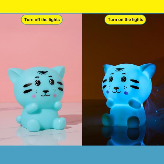 Tiger Night Light Endurance Decorative Kids Gift Bright Toddler Nursery Lamp for Kids