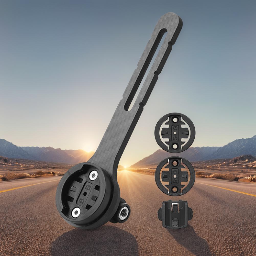 Carbon Fiber Bicycle Computer Holder Universal Road Bike Speedometer Mount Holder Cycling Speedometer Support for Garmin