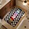 N-NASCARS Racing Car Bathroom Mat INS Style Soft Bedroom Floor House Laundry Room Mat Anti-skid Welcome Doormat