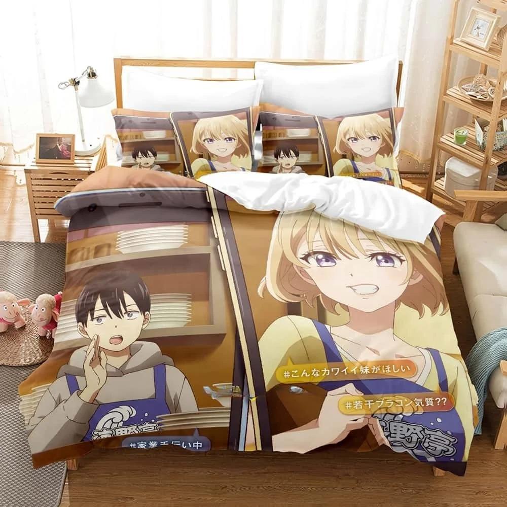 New Anime A Couple Of Cuckoos Bedding Set Single Twin Full Queen King Size Bed Set Adult Bedroom Duvet Cover Sets Home Textiles