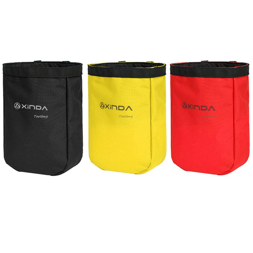 Portable Climbing Exploration Bag Nylon Waterproof Wear-Resistant Elastic Drawstring Closure 2L High-Altitude Operation Tool Bag