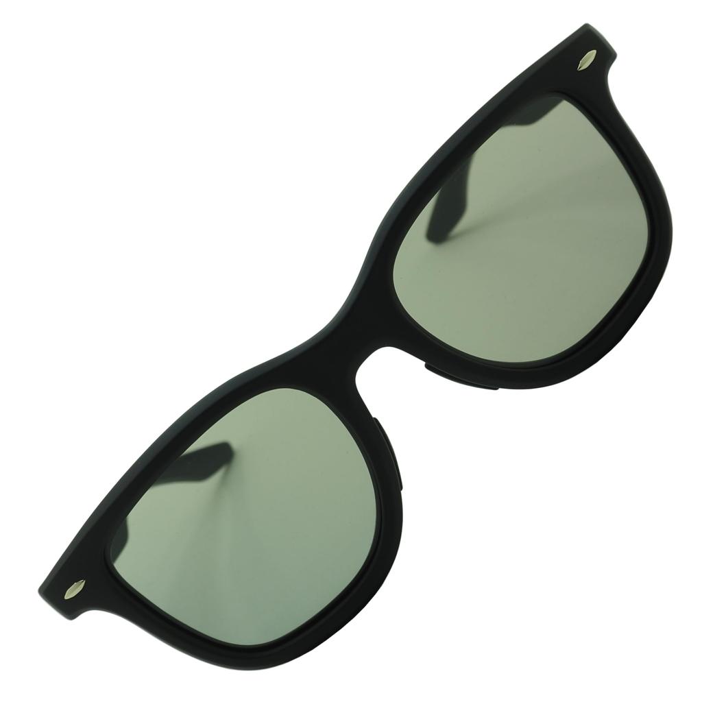 Chamelo VR3039 Drift Series Wellington Black Slide-On Sunglasses, Photochromic, Polarized, Style, Black, (Matte Flare)