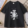 Coffee Praying Mantis T-Shirt Funny Graphic Tees Unisex T Shirt Summer Short Sleeve Comfortable Cotton Tees Male Clothing Tops