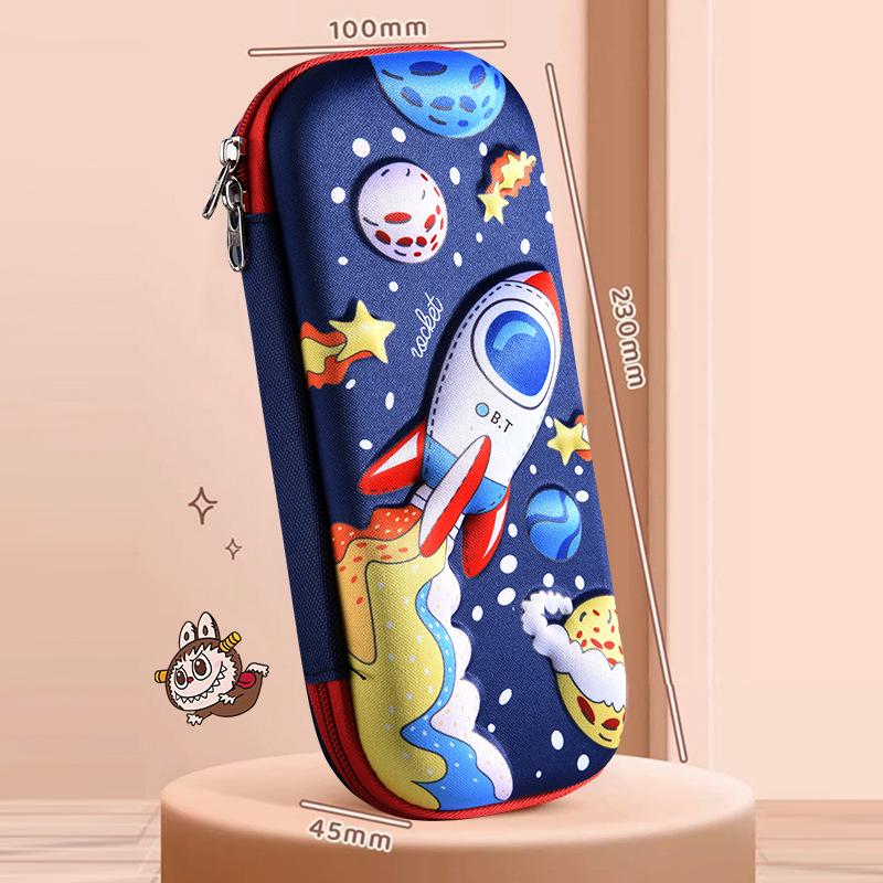 Large 3D Cartoon Pencil Case for Primary School Students