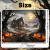 Halloween Backdrop Haunted House Halloween Banner Photo Props 8x6ft