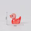 Miniature Colorful Luminous Duck Resin Ornaments for Micro Landscape and Moss Decor