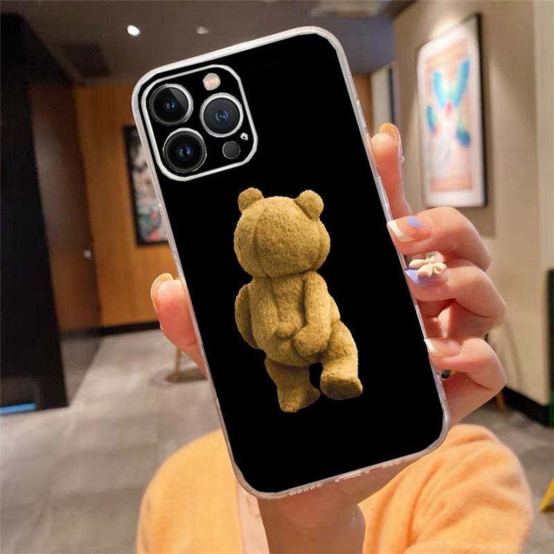 Phone Case For iphone 17 Pro Max Air 16 15 14 13 Pro Max 15 16 Pro 15Plus Bear