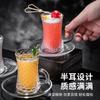 Transparente Glas-Kaffeetasse Untertasse Haushalt Schwarzer Tee Glas Wasserbecher Europäisch High-End Exquisit Nachmittagstee Tasse Dekoration
