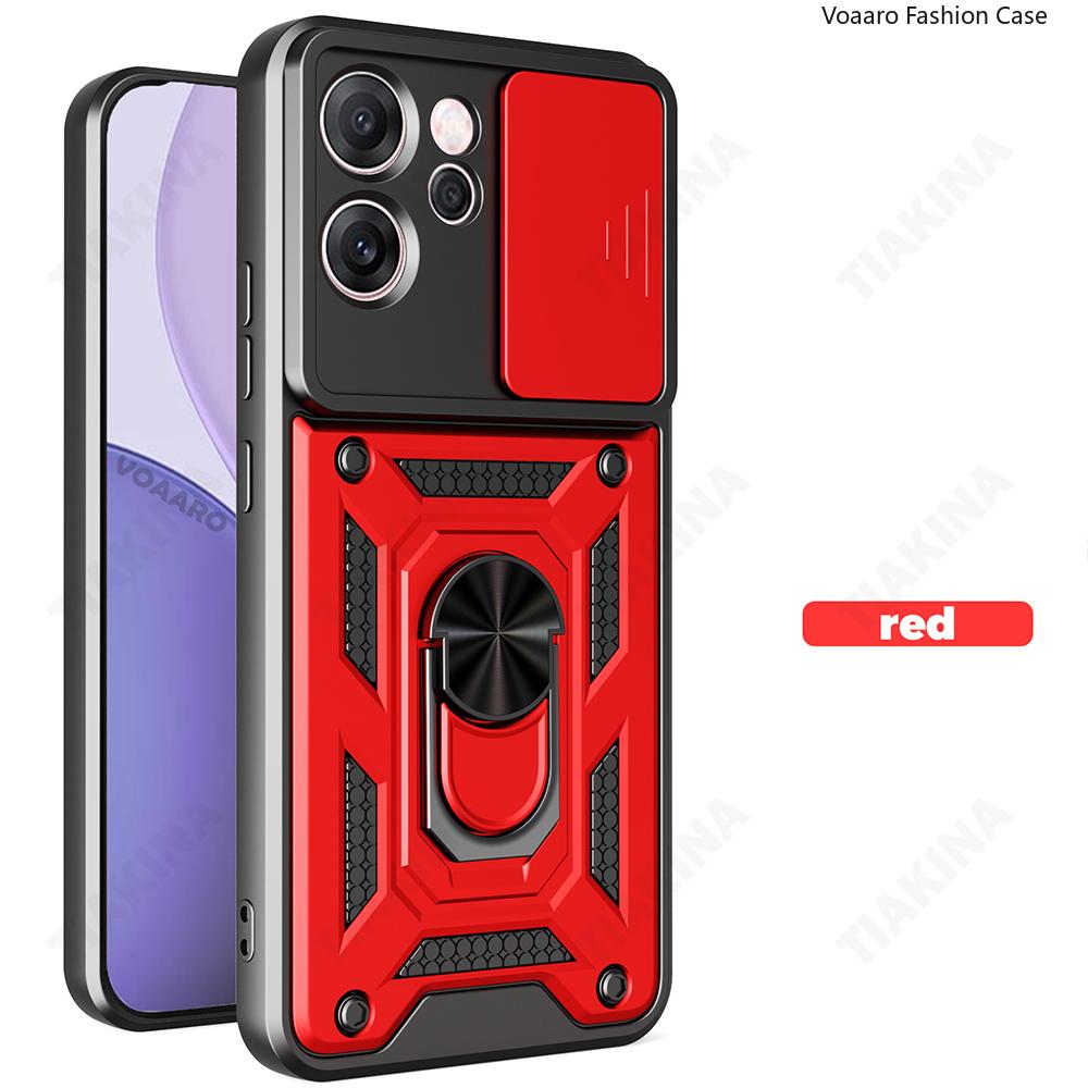 Slide Lens Armor Funda for Xiaomi POCO M7 4G Case for POCO M7 Plus 5G Case Magnetic Ring Stand Holder Cover Shockproof Capa