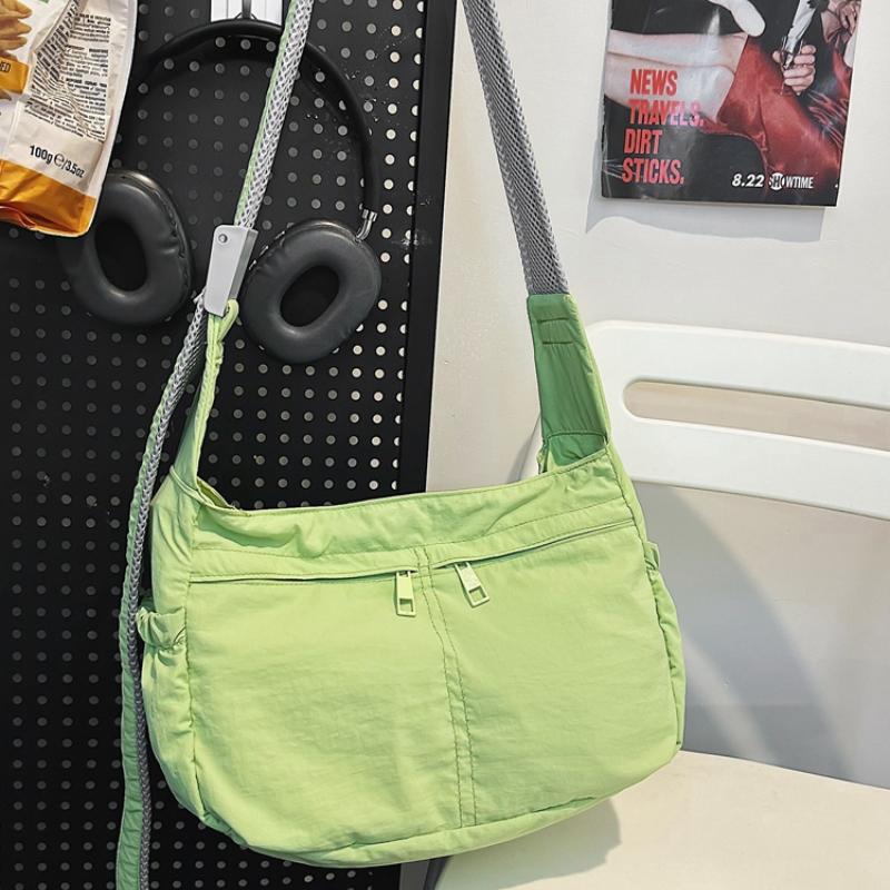 Solid Casual Interior Compartment Crossbody Bags Sewing Thread 2026  Bags for Women Soft Zipper Nyl Women's Handbags