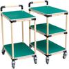 Double-Layer Anti-Static Lean Pipe Mobile Sorting Cart with Wheels