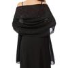 Abendkleid Schal Transparent Chiffon Damen Elegant Weich Seidig Glänzend Schal Hochzeit Brautschal Hochzeitsfeier