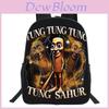 Backpack With Printed Cartoon Design For School Students