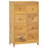 Day and Night - Day and Night Solid Teak Wood Chest of Drawers 55x30x90 Cm