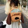 Schoolbag Cartoon Cute Hat Puppy Backpack Bag Fashion Girl Contrasting Color Soft Plush Large Capacity Primary School Bag