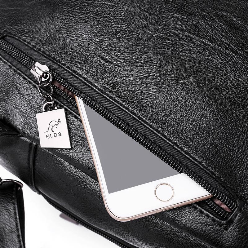 Europe and the United States Summer Shoulder Bag New Leather Leisure Solid Color Ladies Shoulder Bag Handbag Messenger Bag