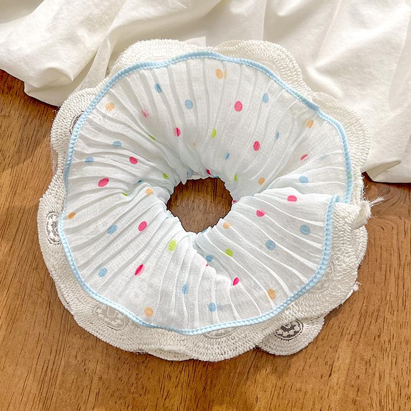 Sweet Color Dot Lace Edge Large Intestine Hair Band Women S 2026 Summer High Sense Headband Headgear Hair Accessories