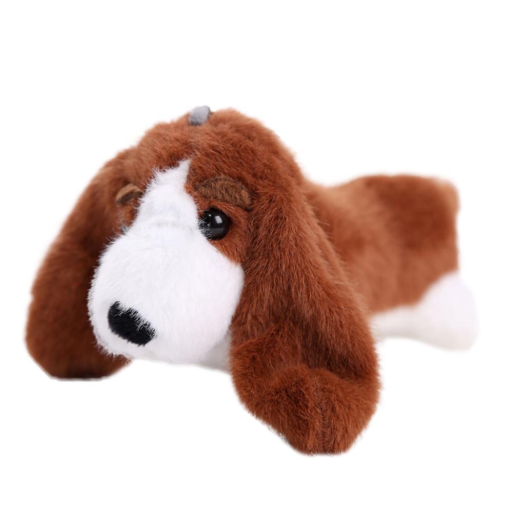 Plyšový přívěsek na klíče Baset Hound s výplní z PP bavlny pro dárek a dekoraci tašky