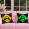 Game handle Cushion Cover Reversible Plush Pillow Cover – For car, sofa, bedroom, perfect as a gift.