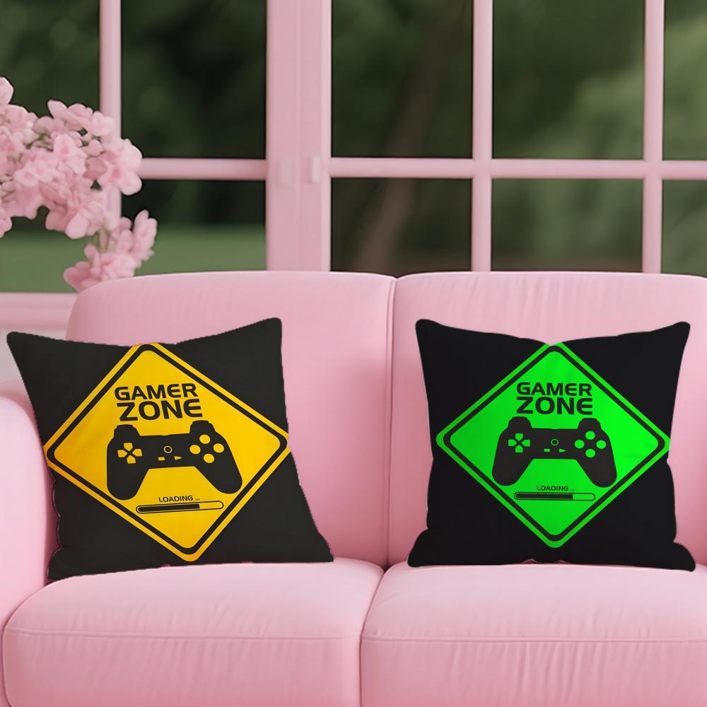 Game handle Cushion Cover Reversible Plush Pillow Cover – For car, sofa, bedroom, perfect as a gift.