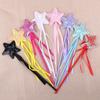 Star Sequins Magic Stick Princess Cosplay Props Little Girl Character Costume Accessory for Children Girl Kindergarten