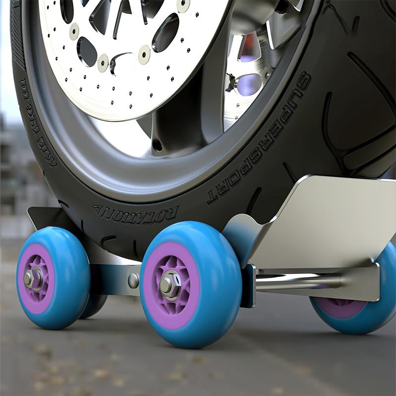 Faltbarer Fünfrad-Notreifen-Gabelstapler, Motorrad-Dreirad, unterstützter Roller-Schalthebel, Reifenpannen-Booster, Reifenpanne-Anhänger