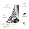 Vertical and Horizontal Diagonal Stripe Design Pattern Beach Towel Soft Microfiber Quick Dry Absorbent Quick Towels For Pool