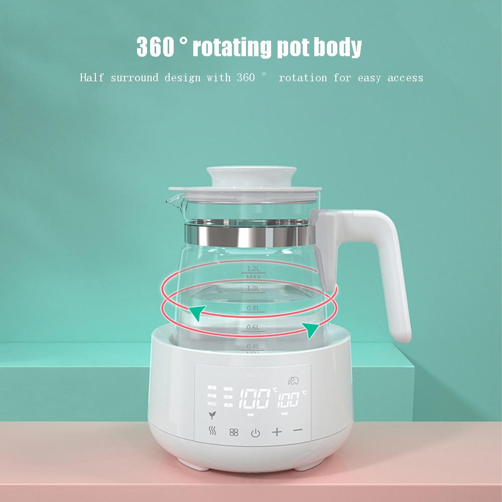 1.2L Electric Water Kettle Infant Thermostatic Milk Regulator Baby Kettle Keep Warm 24 Hours Smart Insulation Pot Milk Warmer