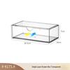 Transparent Acrylic Utensil Organizer - Chopstick, Spoon, Fork, Spatula Holder for Kitchen Drawer.