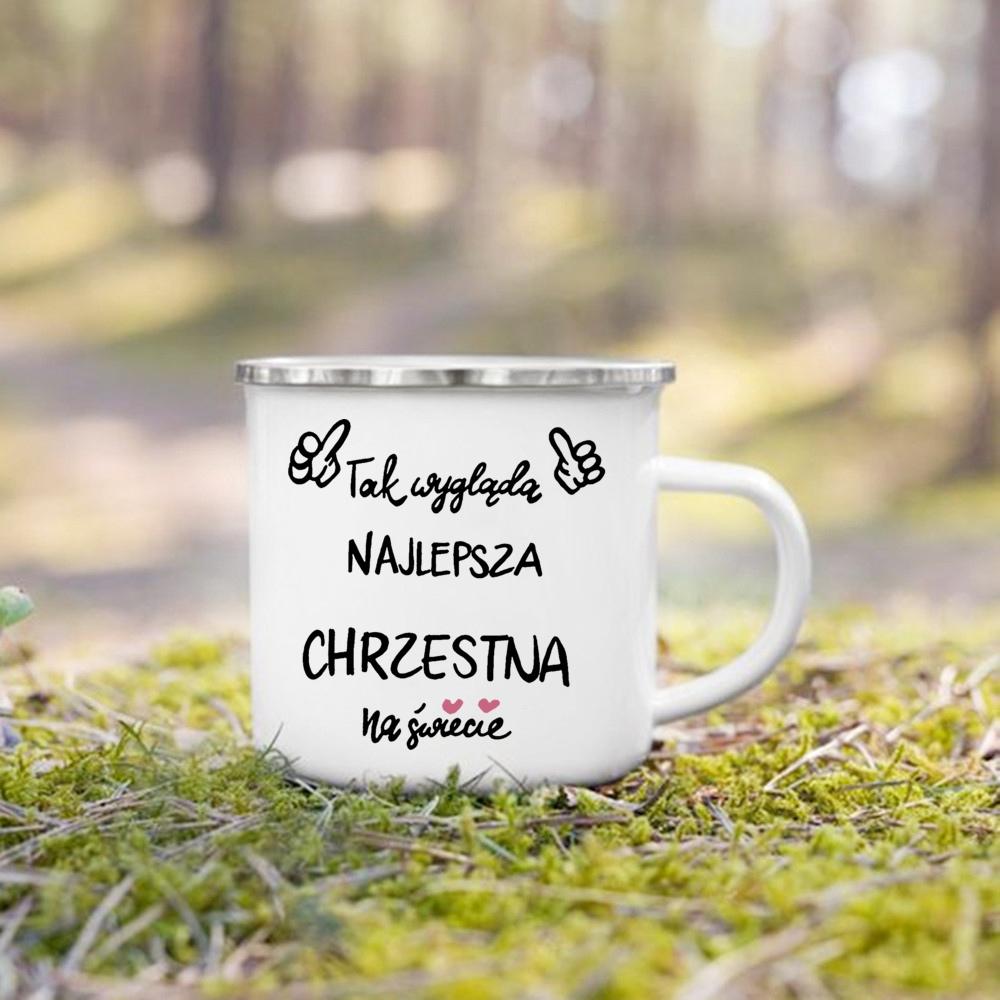 Best Godmother & Godfather In The Word Printed Mug Camping Enamel Cup Coffee Cups Festive Birthday Gifts for Godmother Godfather