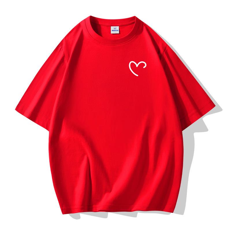 Einfaches Design Herren Kurzarm T-Shirt 100% Baumwolle Freizeit-Tee Große Größe