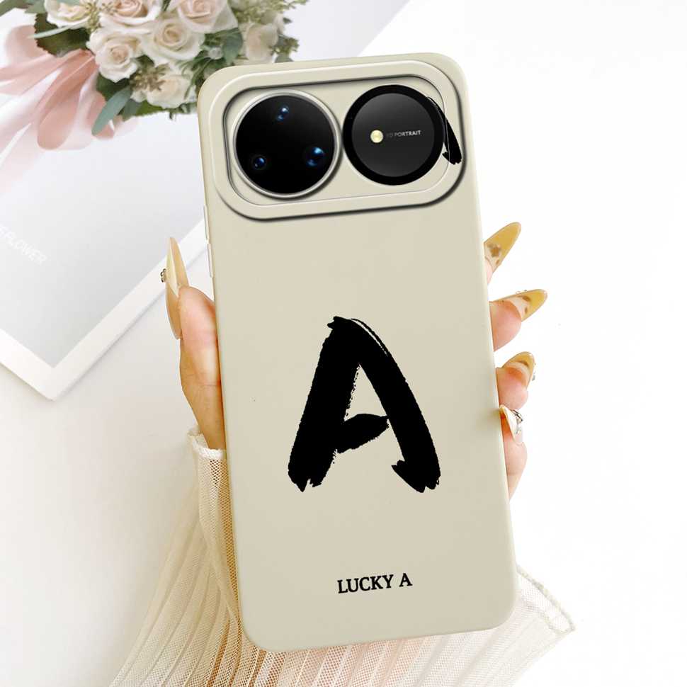For Huawei nova 15 Ultra 5G Case SLY-AL00 Silicone Cover For Huawei Nova15 Ultra 5G 6.84" Fashion Simple Letters A-Z Phone Shell