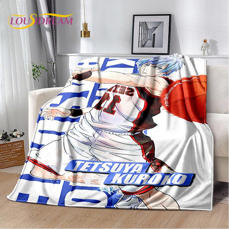 Kuroko's Basketball Anime Cartoon Soft Plush Blanket,Flannel Blanket Throw Blanket for Living Room Bedroom Bed Sofa Picnic Cove