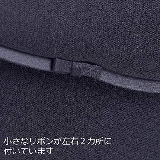 Aurora Black Formal Bag, Made In Japan, Twin Ribbon Design, Water-Repellent, Large, Black, Suitable for Funerals, Wakes, and Entrance Ceremonies (A)