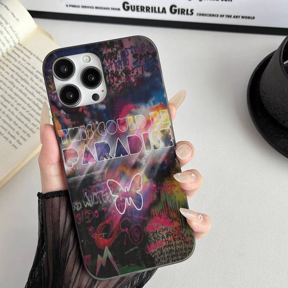 

Чехол для телефона Coldplay Band Moon Music для iPhone 17 16 15 14 Plus 11 12 13 Pro Max Ударопрочная защита Мягкая задняя крышка iPhone 17 Pro