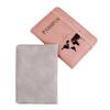 PU Leather Passport Cover for Card Documents Hot Stamping Simple Women Men Travel Passport Holder Wallet