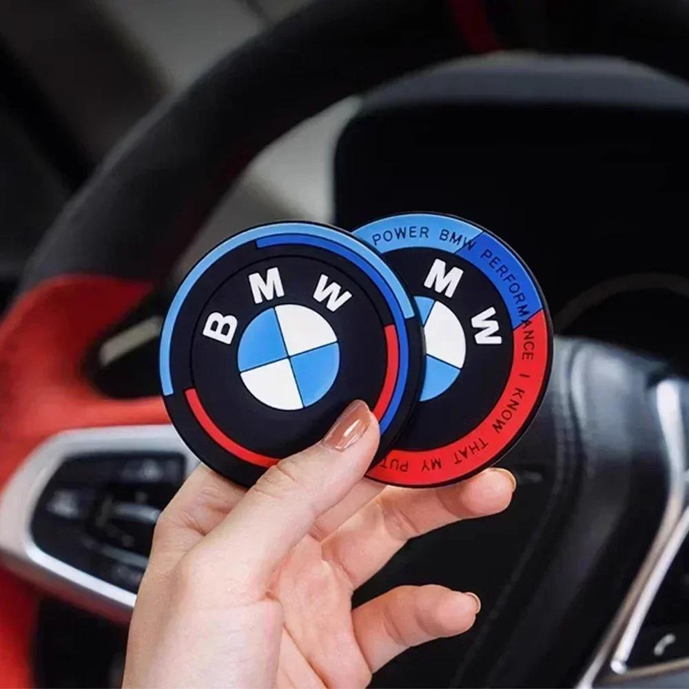 Pour BMW Chaud 2025 Lot de 2 pièces/Ensemble Porte-gobelets Antidérapants pour Voiture BMW pour Séries X1 X2 X3 X4 X5 X6 1 2 3 4 5 6 7 F30 E90 G20 F20 F21 F22 F07 F11