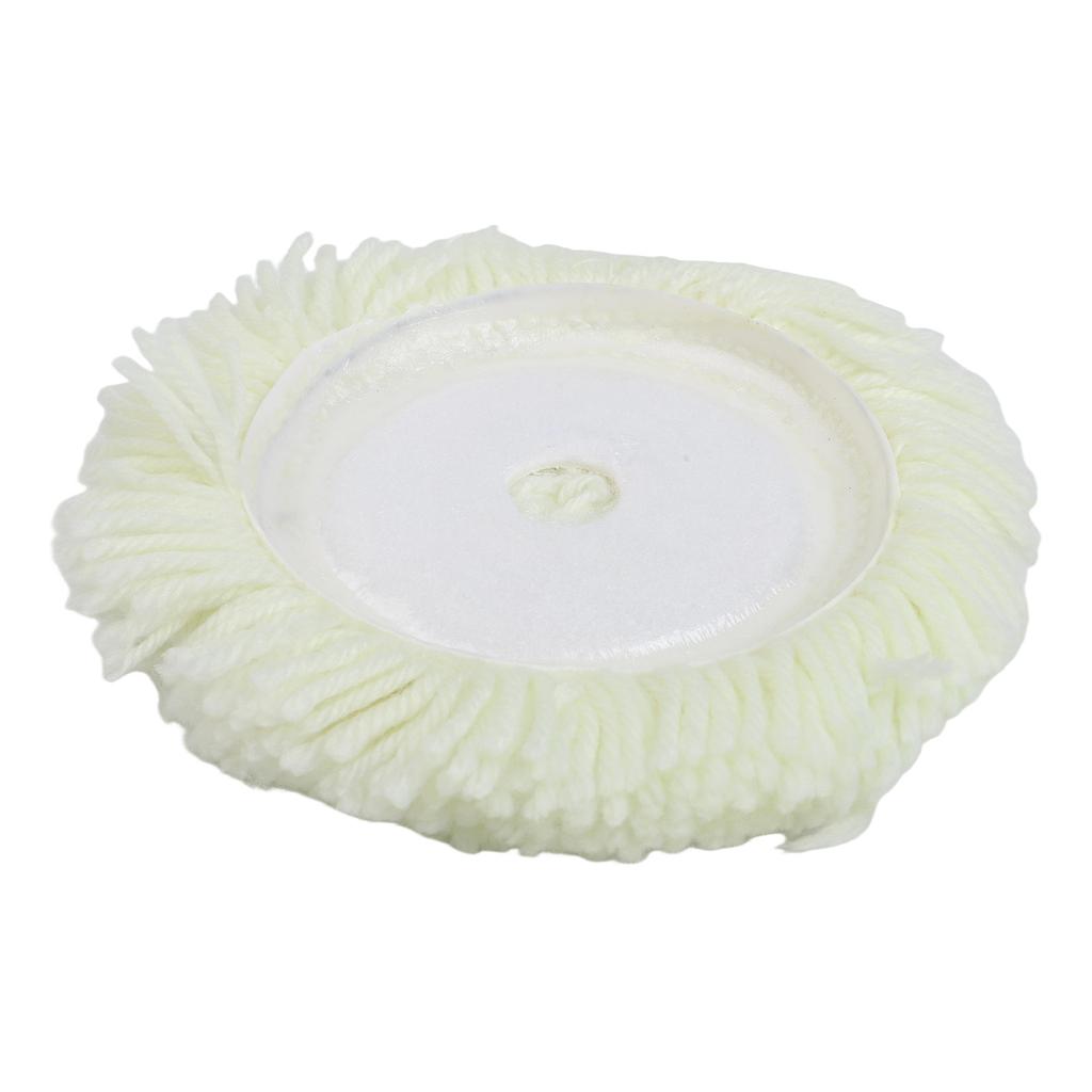 Wool Polishing Bonnet Pad 180mm for Vehicle and Furniture Applications Soft Material Improves Polishing Effect