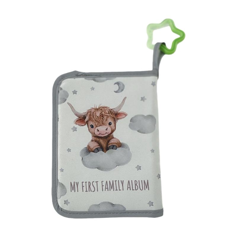 Baby s My Firsts Family Album,Baby Photo Album 4×6 Soft Cloth Photo Book,Baby Cloth Album with Photo Pockets for Newborns 1