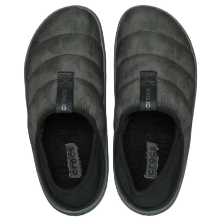 Crocs Classic Puff Moc Versatile Comfortable Low-Top Casual Shoes Unisex Sneakers Black 212435-001
