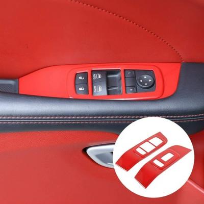 Window Lift Trim Switch Panel Accessories Full Cover for Dodge Challenger 2015+