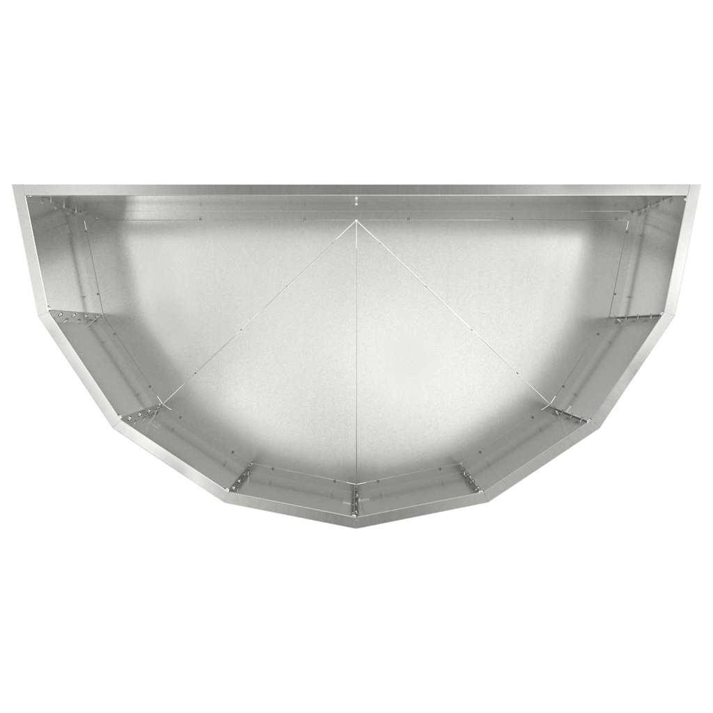 Plant Pot Silver 90 X 45 X 50 Cm Galvanized Steel