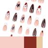 Tortoiseshell Gradient Almond Nails and Star Nail Art Tips - Autumn/Winter Collection