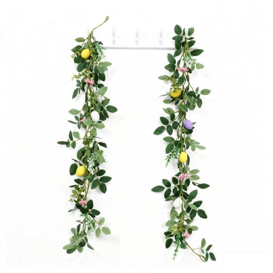 Christmas Garland Artificial Red Berry/Norfolk Pine Garland for Winter Fireplace Indoor Outdoor Holiday Decor