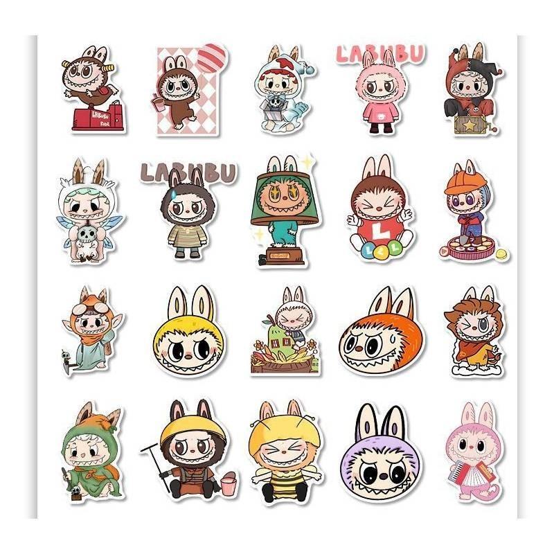 Adorable Labubu Stickers Set Of 80 For Kids And Crafting Enthusiasts