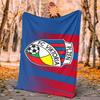 Fc Viktoria Flannel Blanket Soft Warm All-Season Throw, Design for Camping, Car Travel, Hiking Sofa, Bed, Office Perfect Gift for Parties