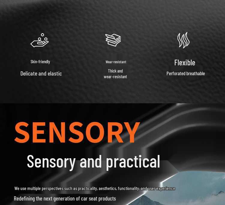 26 Geely Boyue Cool Leather Seat Cover - Full Coverage, Four Seasons Car Seat Cushion Interior Modification